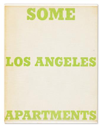 EDWARD RUSCHA. Los Angeles Apartments * Real Estate Opportunities * Various Small Fires.                                                         